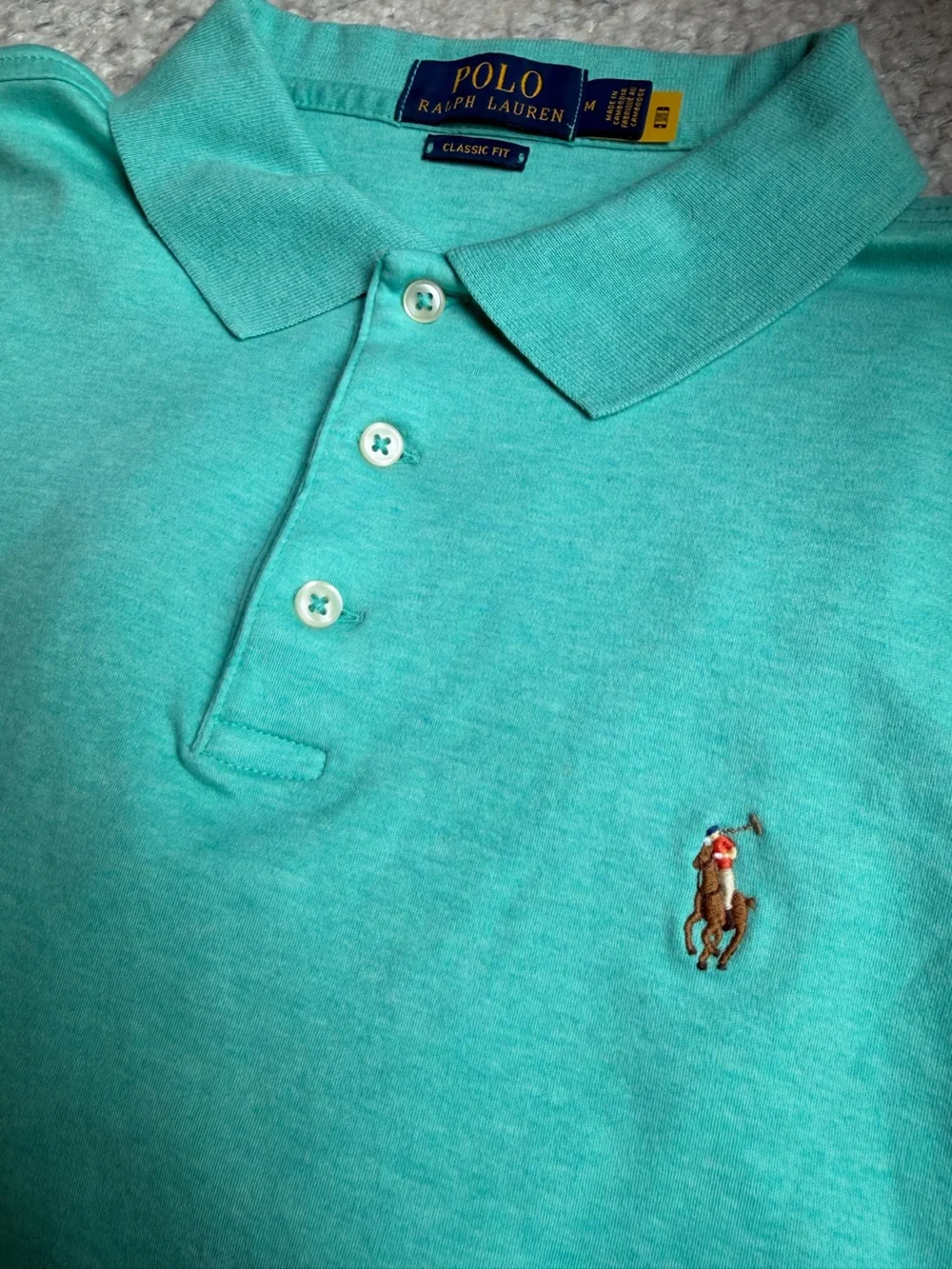Polo by Ralph Lauren Light (turquoise) Blue Classic Fit Polo Short Sleeve Shirt